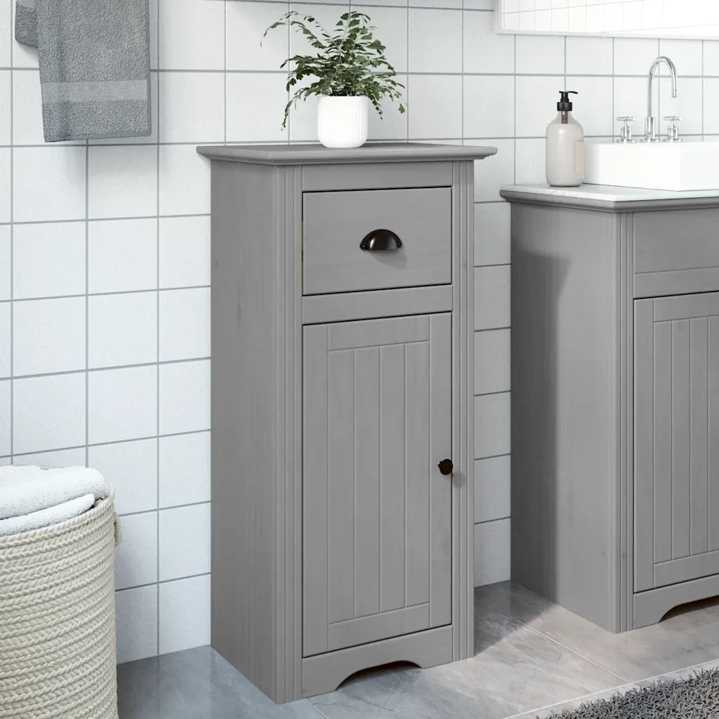 Mobile da Bagno | Armadio da bagno BODO Grigio 44x30x90 cm