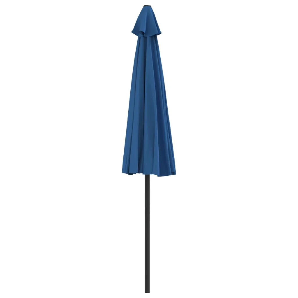 Ombrellone da balcone con palo in alluminio 270 x 135 x 245 cm mezzo blu 02_0008300