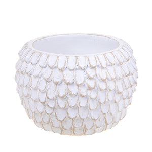 Contenitore Decorativo con Decorazione in Rilievo Ø 24 cm