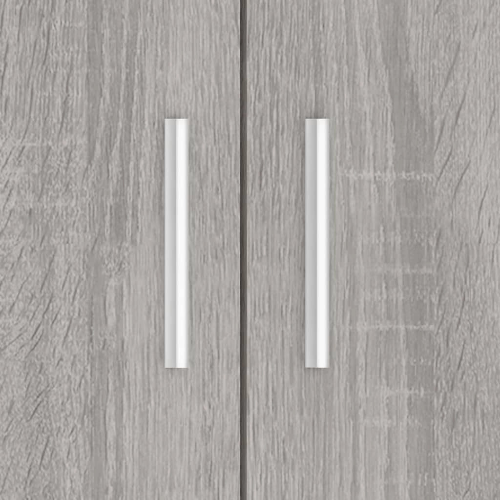 Supporto base per mobiletto acquario mobili Sonoma 81 x 36 x 73 cm legno ingegnerizzato grigio 02_0045094