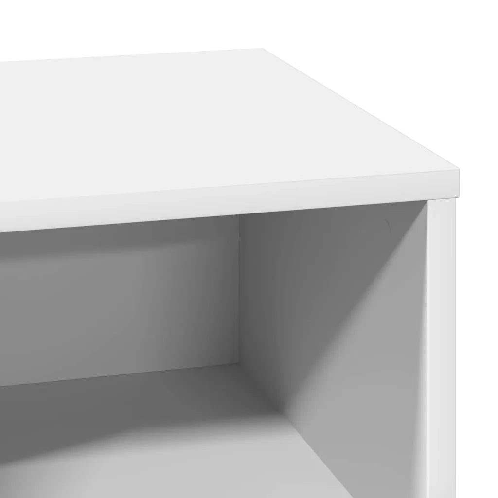 Comodino | Armadio da Notte | Mobiletto da notte Bianco 50 x 34,5 x 50 cm. Legno multistrato