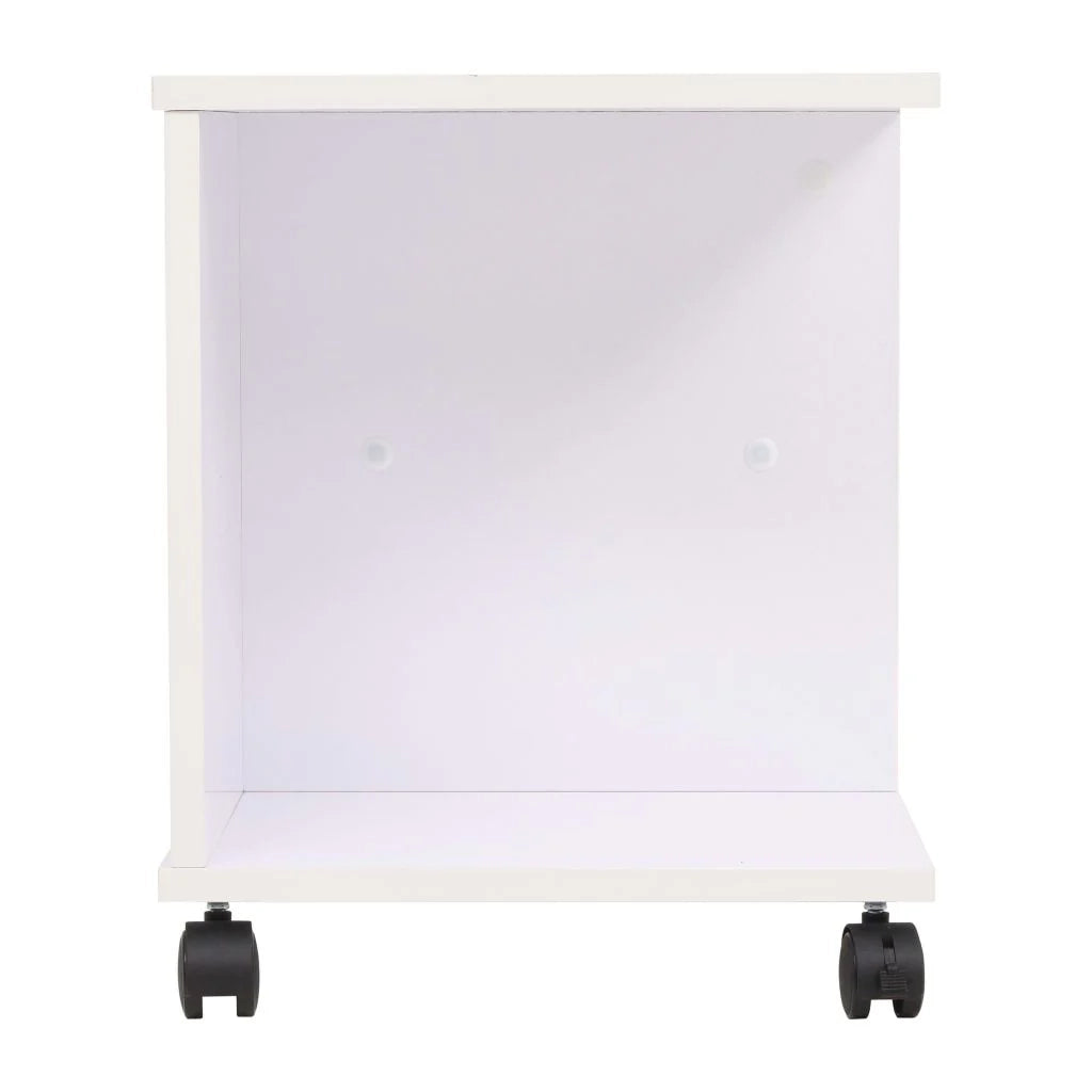 Mobiletto bianco con ripiani e ruote 50 cm codice 2702037/2