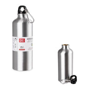 Trade Shop - Borraccia Bottiglia In Alluminio Con Moschettone Capacità 600ml 7.3x21cm 0224858 -