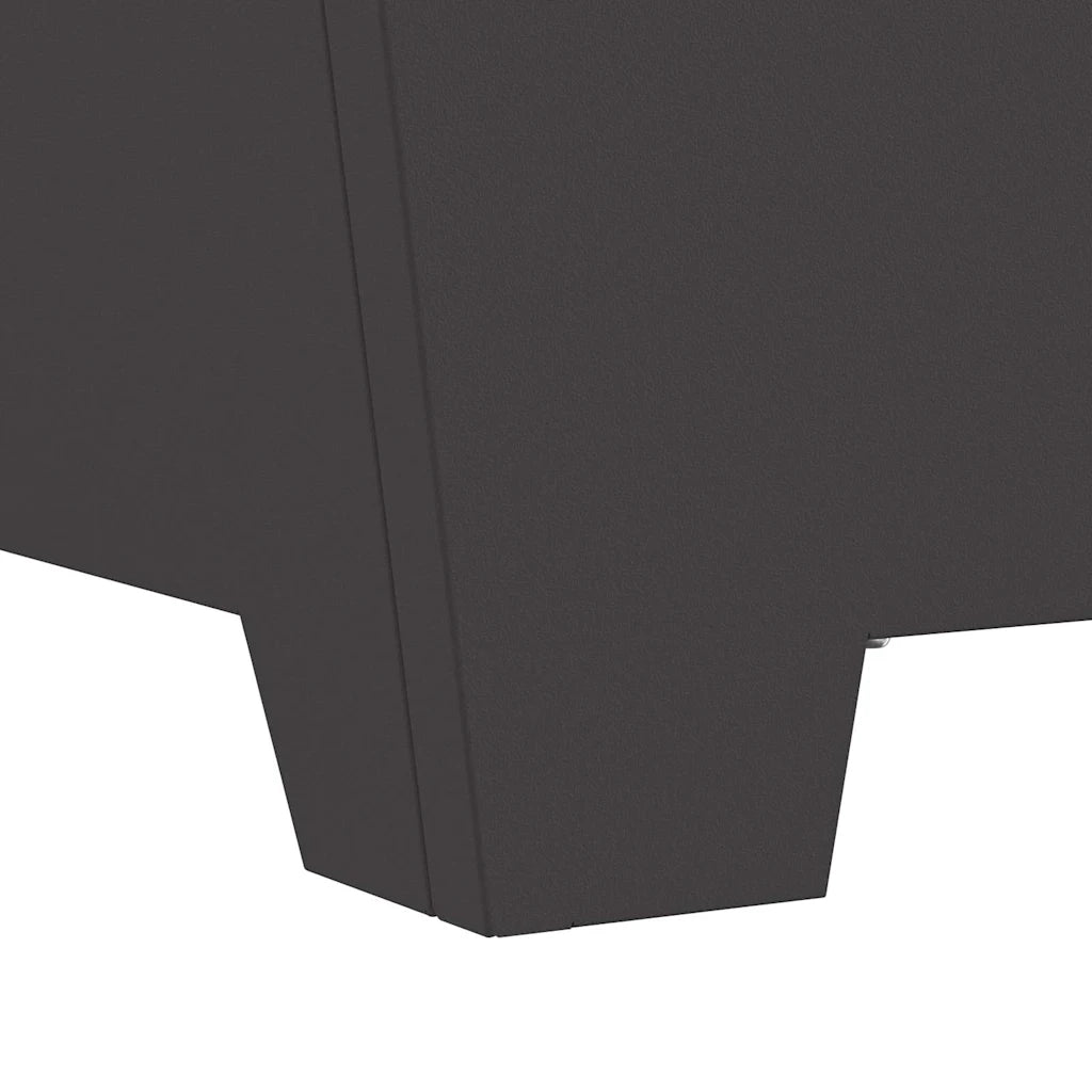 Braciere Nero 80 x 80 x 40 cm Acciaio Corten 858968