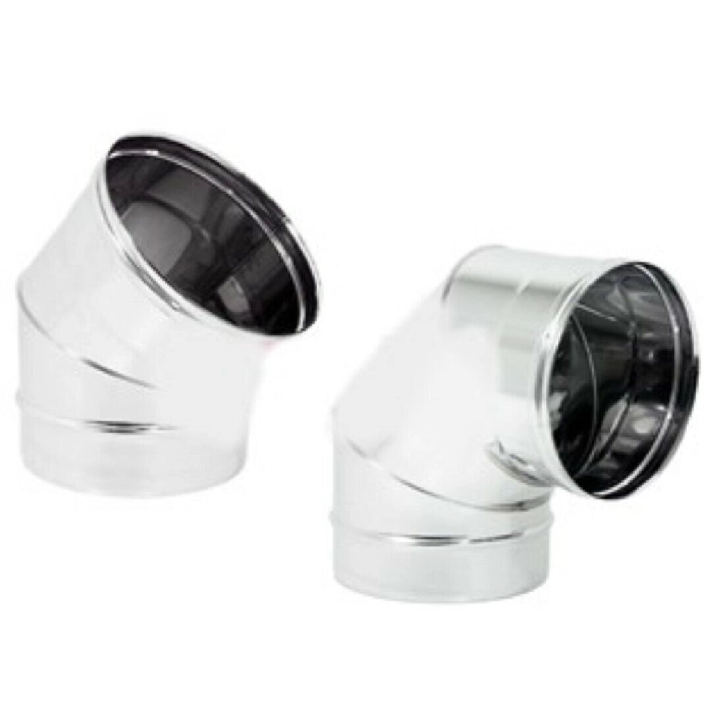 Curva Inox 45° Diametro 80 304L - Zinco Calabria