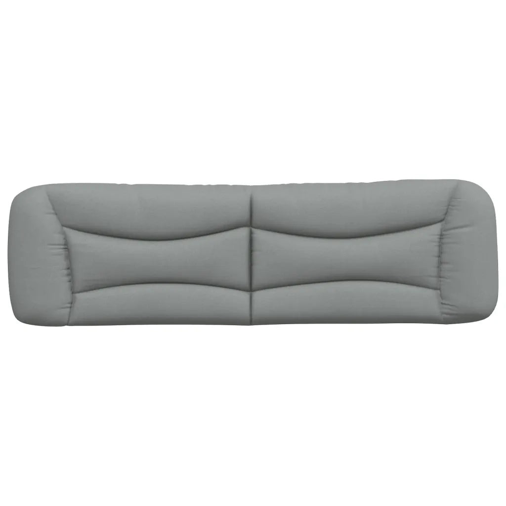 Cuscino Testiera Hvar Grigio Chiaro 183 cm in Tessuto 374612