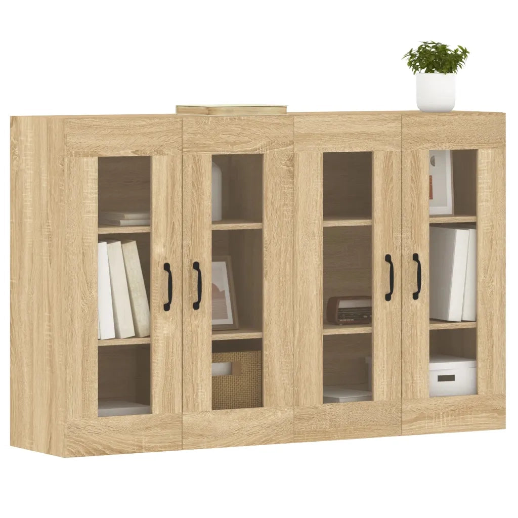 Armadietti a Parete 2 pz Rovere Sonoma in Legno Multistrato CFW2206454