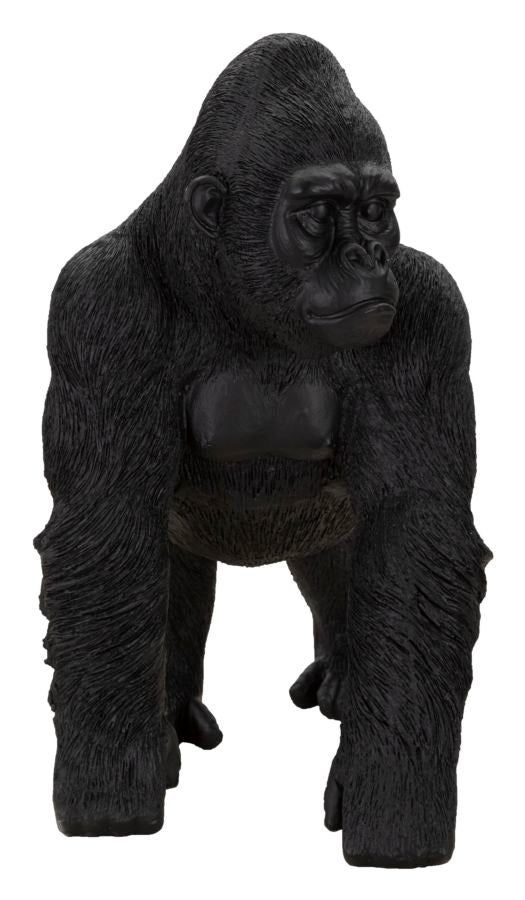 Statua Gorilla 35x37,5x21,5 cm in Poliresina Nero