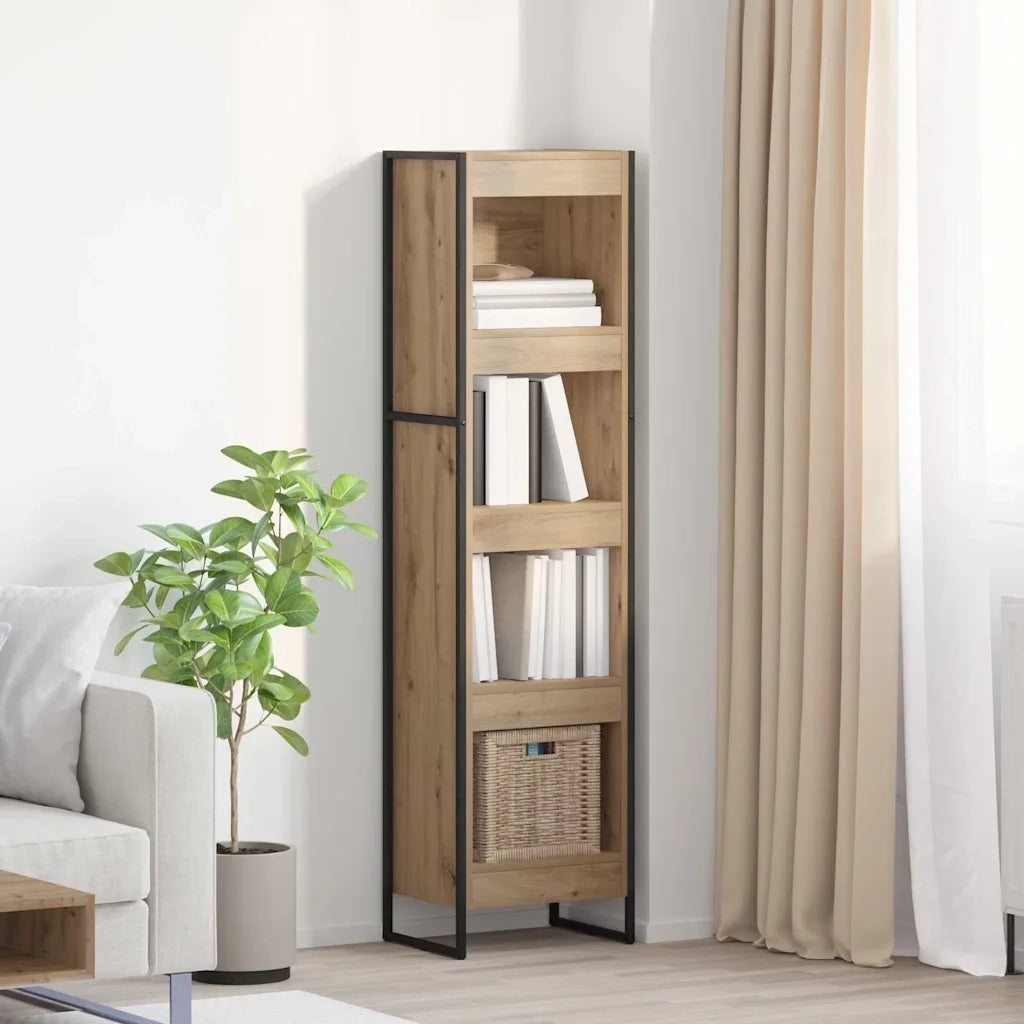 Armadio per Libri Rovere Artigianale 40 x 30 x 155 cm