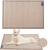 Gatto da parete in bamboe 60 x 40 cm, resistente, senza graffi, con adesivi magici e spina vorticella per protezione delle pareti, dei divani, dei pavimenti e delle finestre