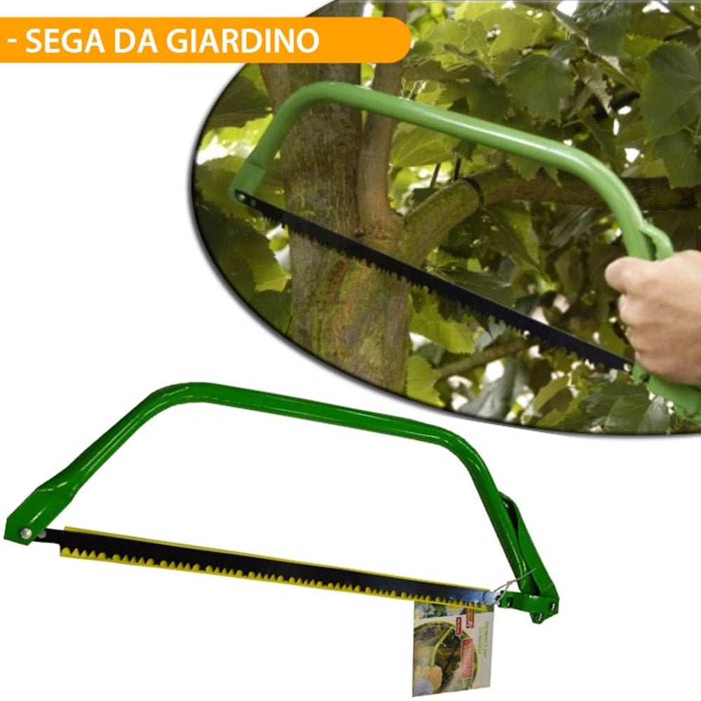 Trade Shop - Sega Da Giardino Ad Arco Manuale 53 X 2 X 17 Attrezzi Giardinaggio -