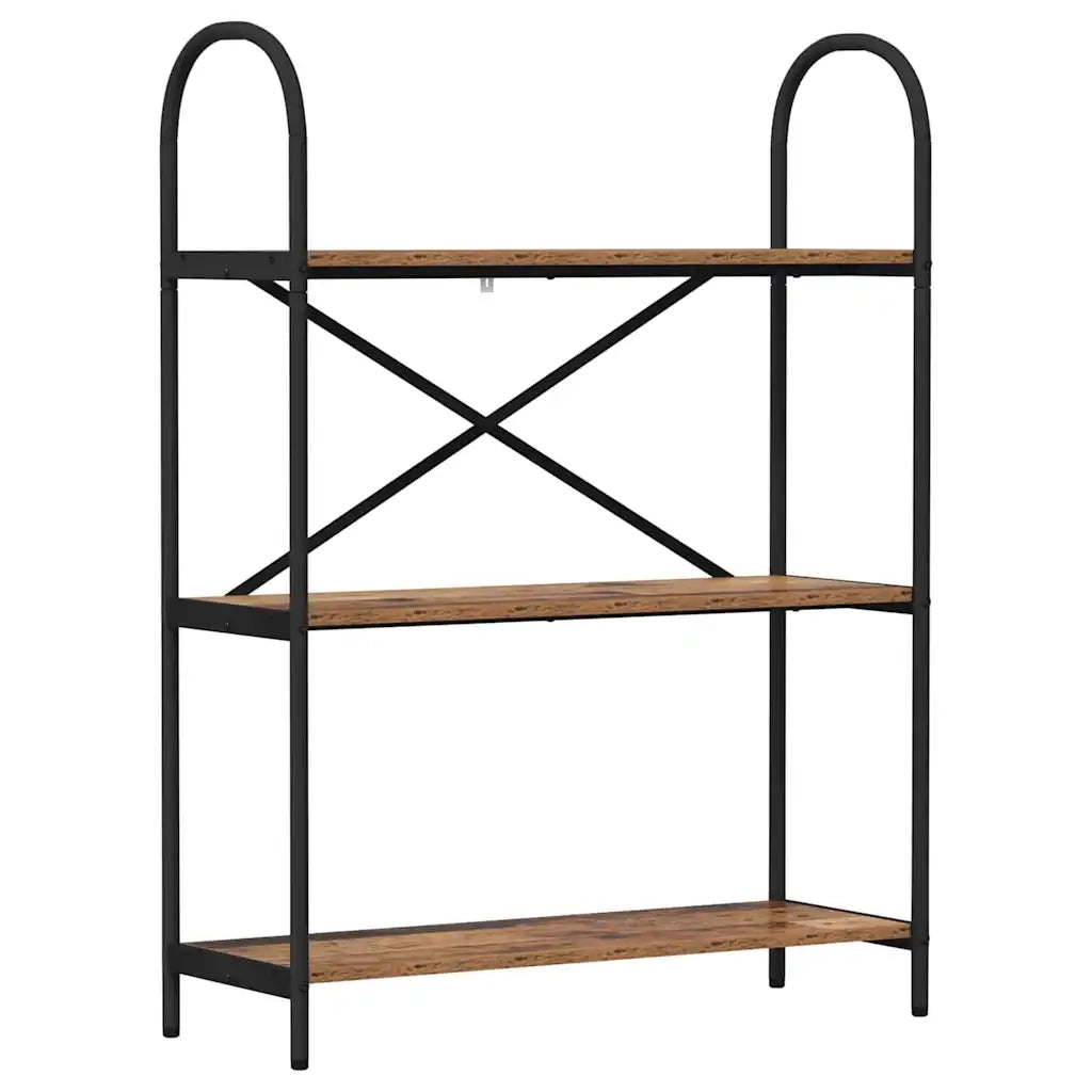 Libreria-Scaffale per Libri-Mobile di Stoccaggio Legno vecchio 80 x 30 x 109 cm Legno multistrato 619145