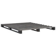 Letto matrimoniale | Letto per adulti | Giroletto in Pallet Grigio Legno Massello di Pino 160x200 cm