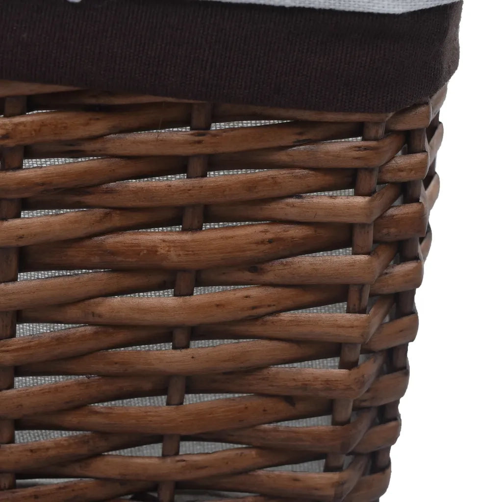 Set Cestini Impilabili 3 pz Marroni in Salice CFW5415704
