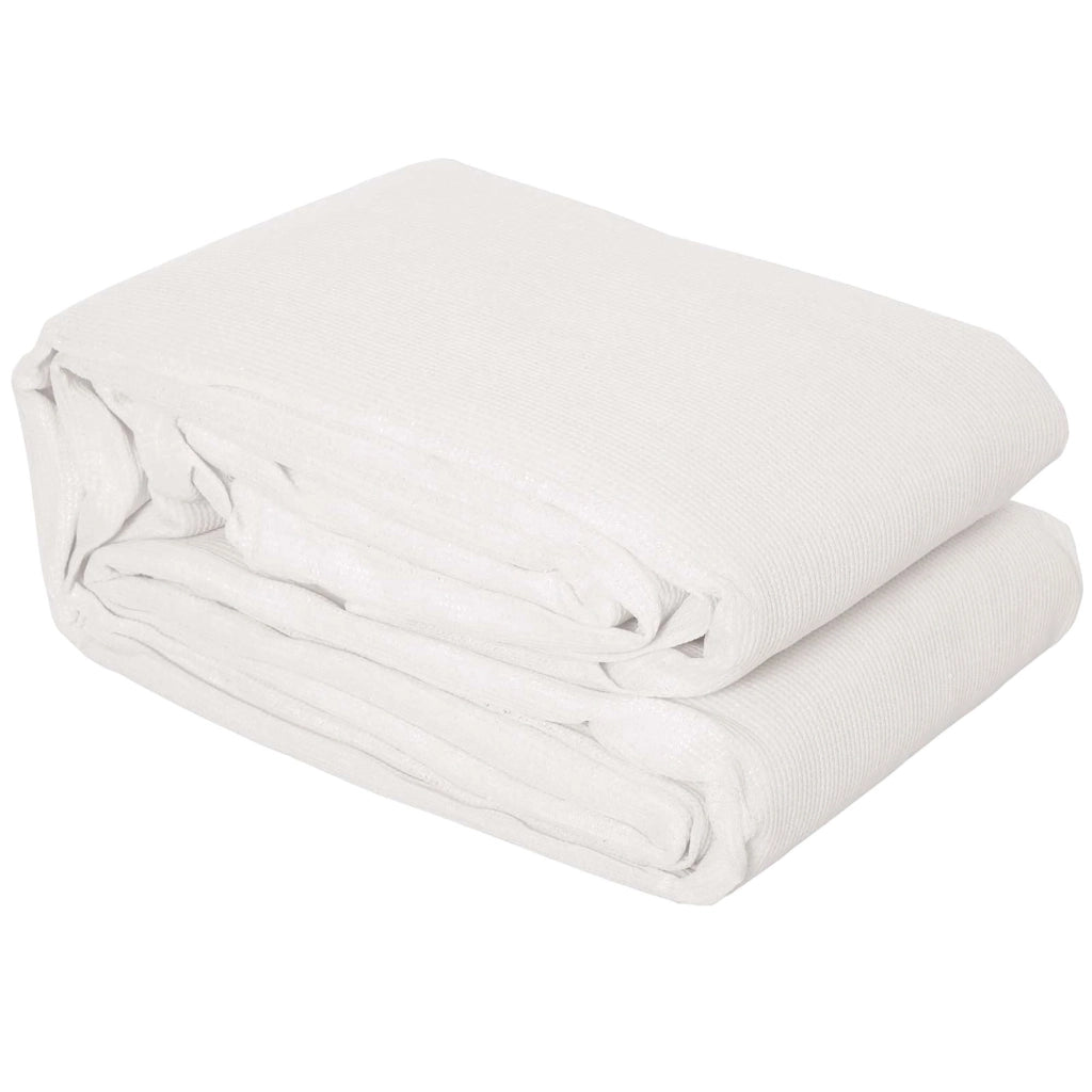 Easycomfort Tenda a Vela Parasole Rettangolare 4 x 6m, Tenda da Sole Protezione Raggi UV in HDPE 185g/㎡, Crema