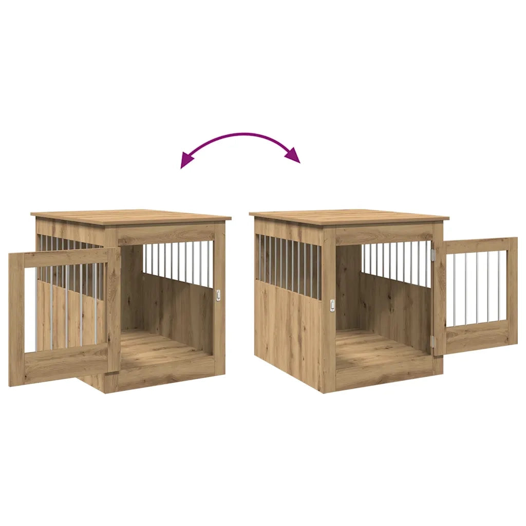 Gabbia Cani Arredamento Rovere Artigianale Legno Multistrato 857646
