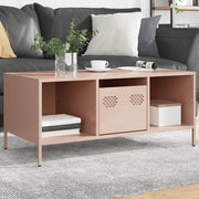Tavolino Rosa 101,5x50x43,5 cm in Acciaio Laminato a Freddo 851275