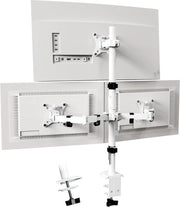 Monitorarm 3 schermen - Braccio per monitor con gancio per parete - Monitorarm per 3 schermi - Braccio per monitor con gancio per parete - Monitorarm per 3 schermi - Monitorarm triplo - Rotativo, inclinabile e regolabile in altezza