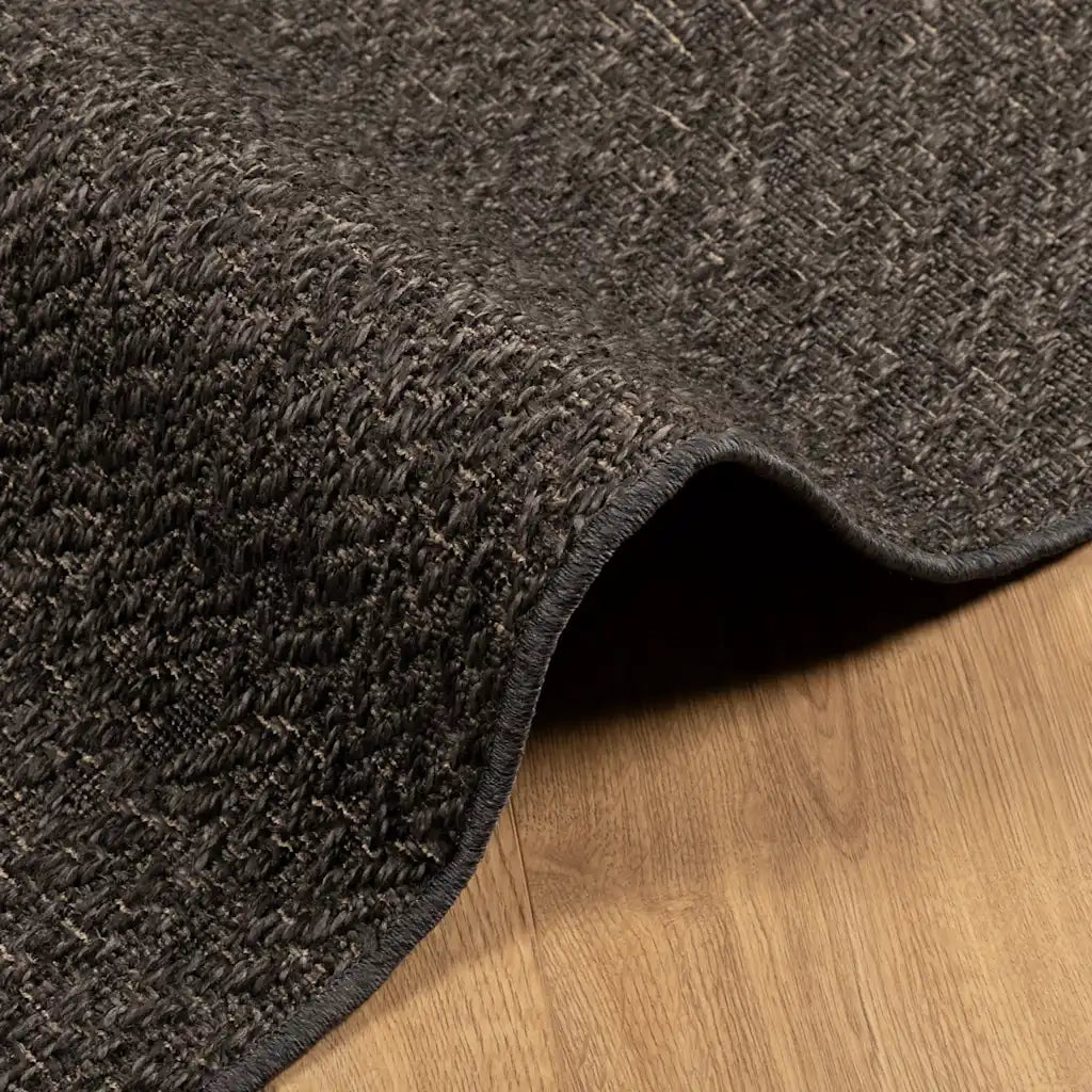 Tappeto ZIZUR Antracite 140x200 cm Aspetto Iuta Interni Esterni 4010348