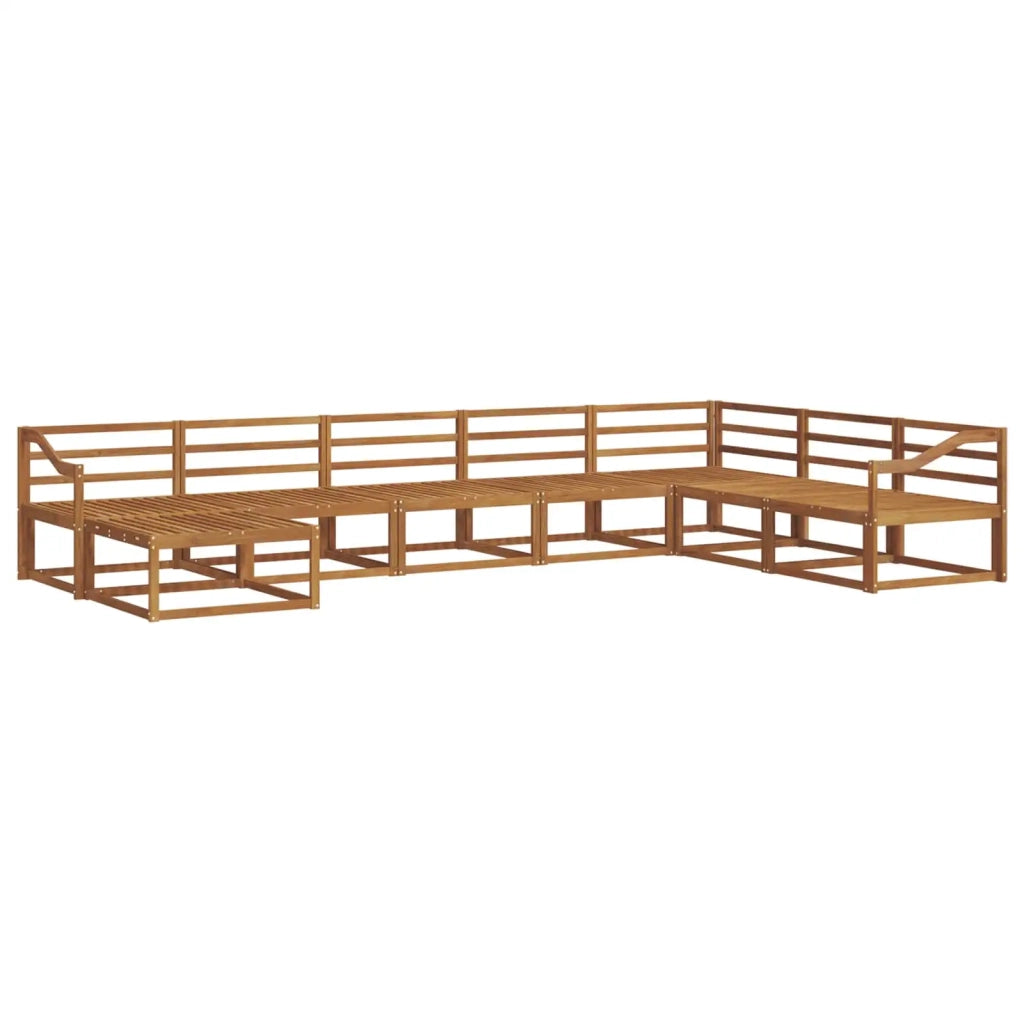 Set di divani da esterno 8 pcs Naturale