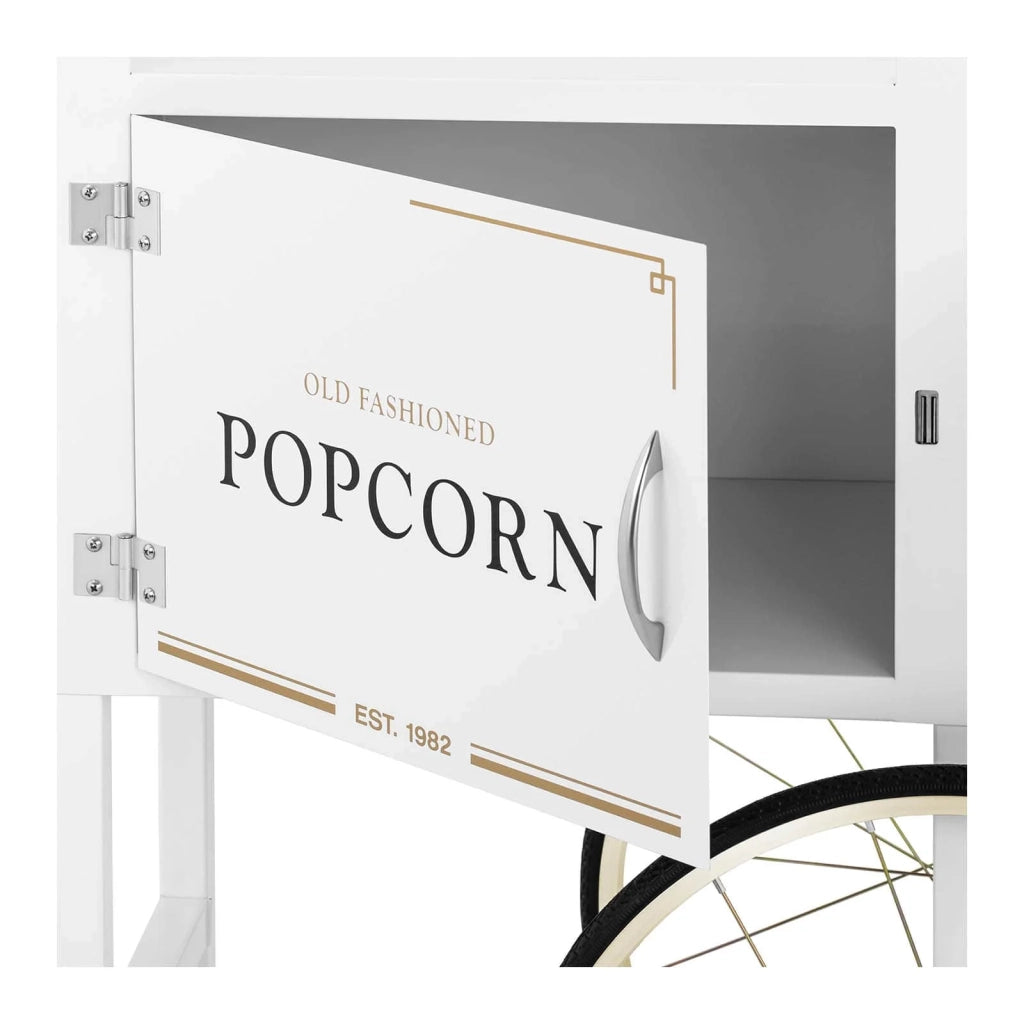 Carretto dei popcorn bianco e oro 14_0004913