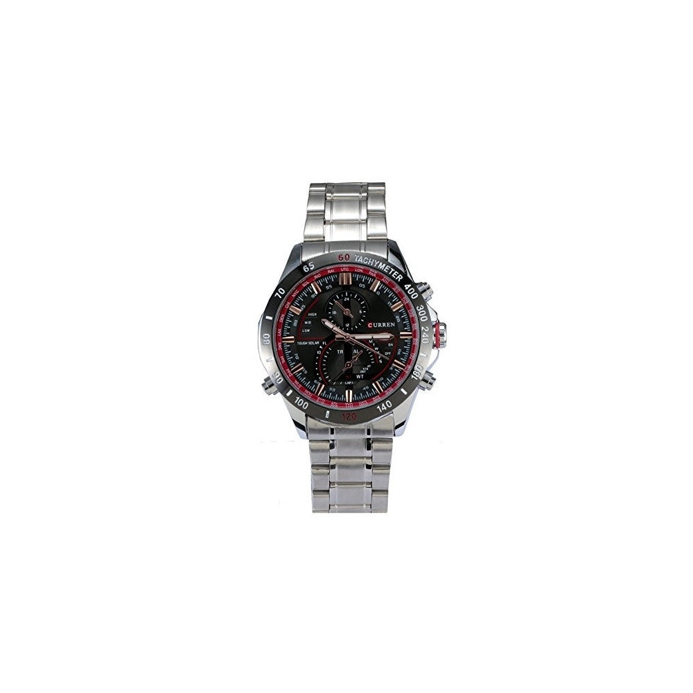 Trade Shop - Curren 8149 Rotonda Uomini Orologio Analogico Calendario Cinturino In Acciaio -