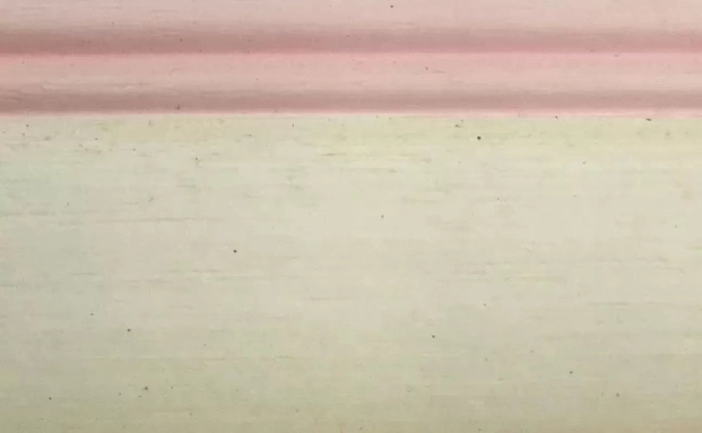 Comodino 3 cassetti bianco filo rosa in legno 43x33x70 (1318) - Mobili 2G