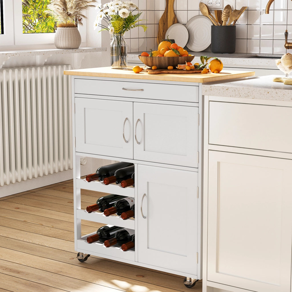 Tavolino da caff¨¨ ¨C zephmum ¨C Bianco e Rovere, 67x37x87 cm