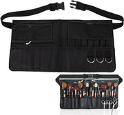 Organizzatore di cosmetici in pelle PU con tas regolabile - 47 x 23,5 cm - diverse tasche - per uso domestico/salon/viaggio - tessuto satino morbido
