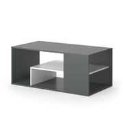 Vicco Tavolino da salotto Antracite/bianco 110 x 59 cm