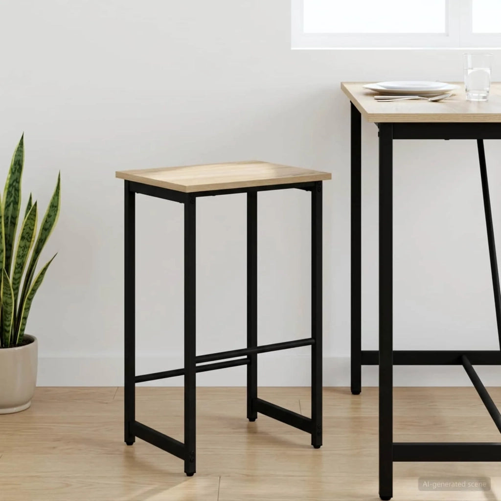 Sgabello da bar Rovere Sonoma 40 x 32 x 64 cm 8006183