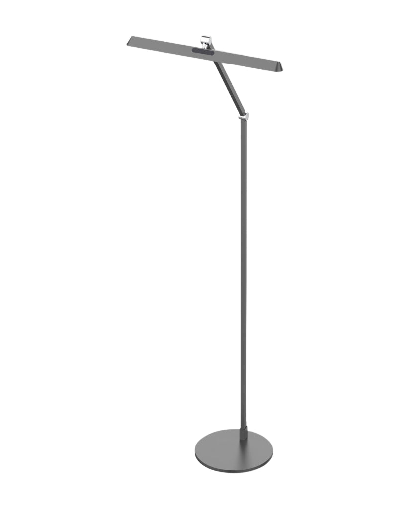 Lampada da terra Beba LED 12W 1340lm, Struttura in alluminio e metacrilato, Dimmerabile al tocco, IP20, 106cm, Colore Antracite - Beba