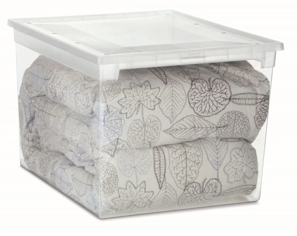 Terry 1002677 Light Box 52 XXL Contenitore Multiuso Portaoggetti 50 L Impilabile con Coperchio colore Trasparente