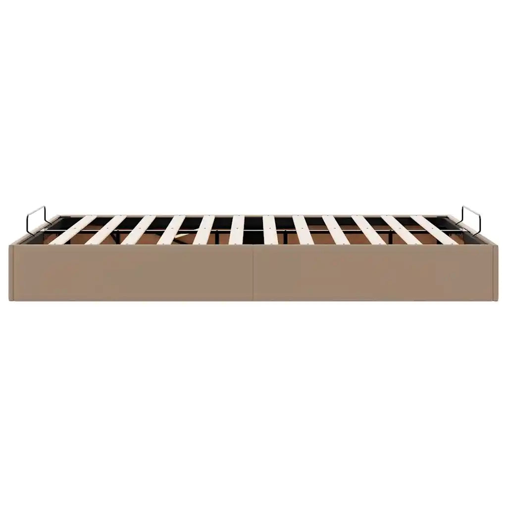 Struttura Letto Pouf senza Materasso 120x200 cm Similpelle 3310798