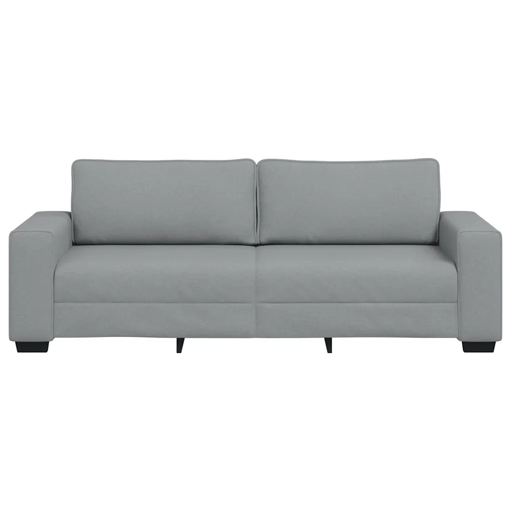 Divano a 3 Posti Grigio Chiaro 220x77x82 cm in Tessuto 4105176