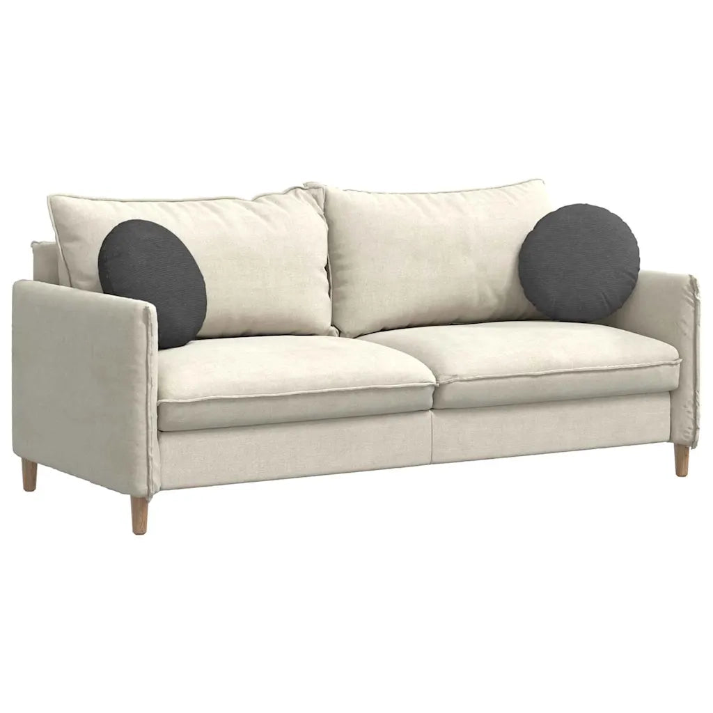 Cuscini per Seduta 2 pcs Grigio scuro Ø 40 cm Tessuto in Cords
