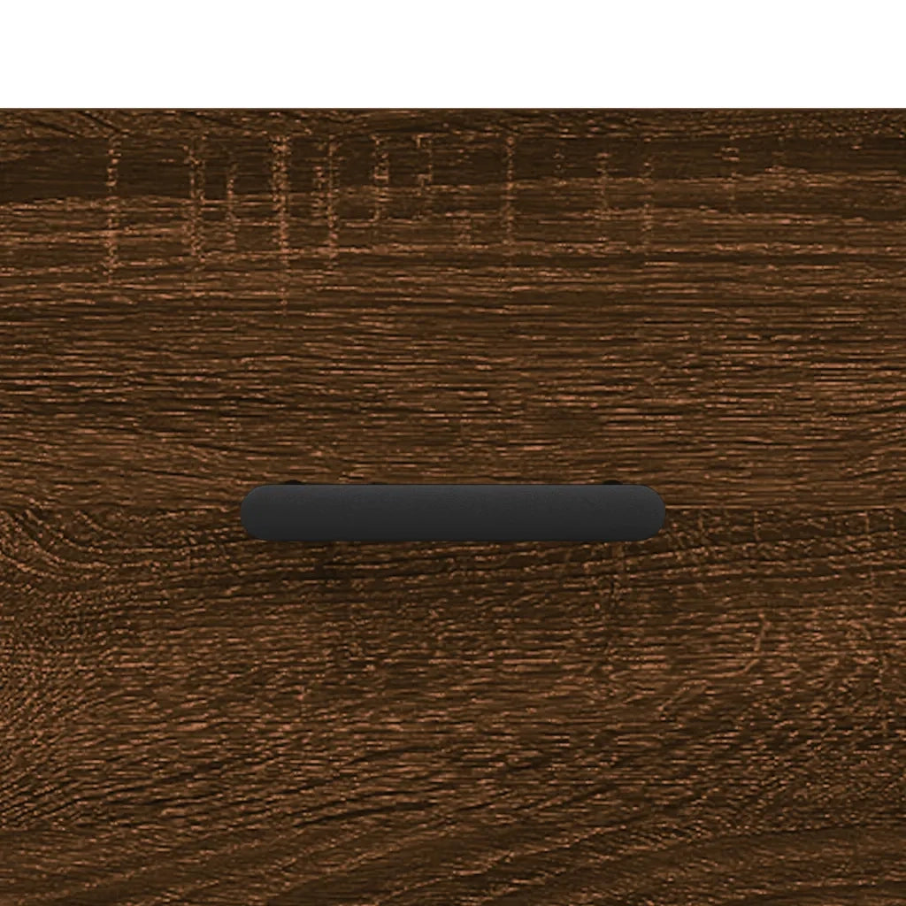 Comodini 2 pz Rovere Marrone 40x35x47,5 cm in Legno Multistrato