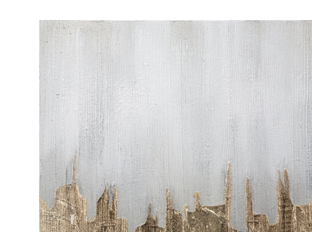 Dipinto su Tela Oroage 100x2,8x80 cm in Legno di Pino e Canvas Multicolor