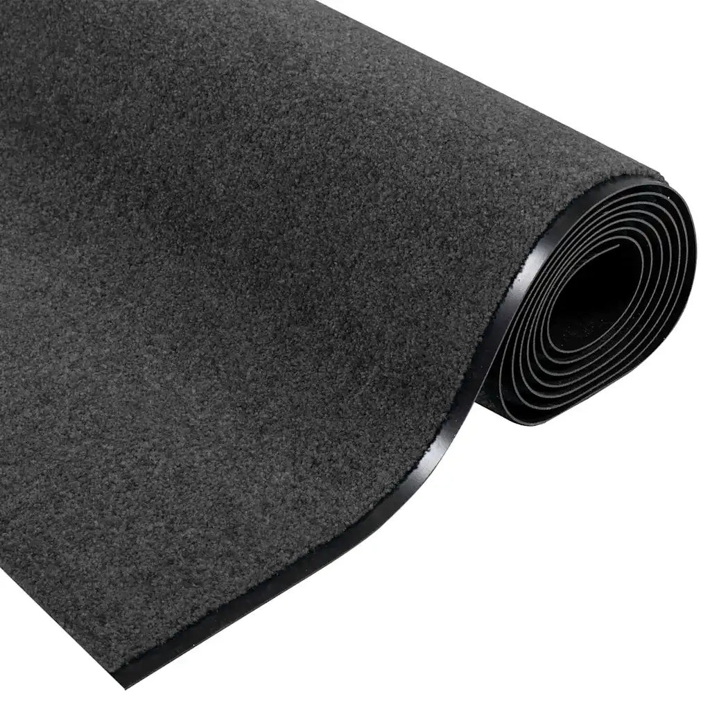 Tappetino Antracite e Nero 120 x 400 cm 100% Poliammide 4100724