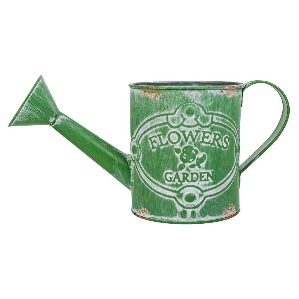 Annaffiatoio metallo verde 26,5xd10,5x12/13h