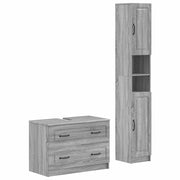 Set di Armadi da Bagno da 2 Pezzi UTRECHT Sonoma grigio 3417573