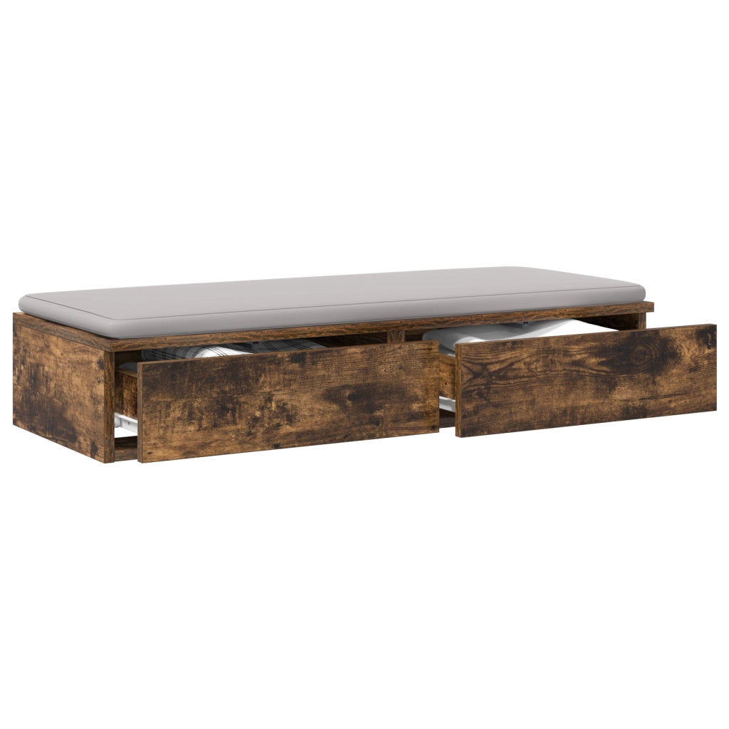 Cassetti  in rovere affumicato 90x36,5x16,5 cm in legno ingegnerizzato