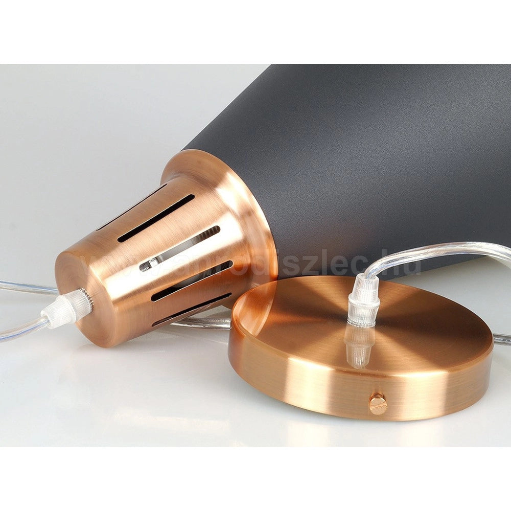 Trade Shop - Lampadario Pendente Lampada A Sospensione Colore Nero Sabbia Alluminio Vt-7520 -