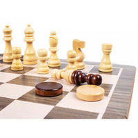 Scacchiera e Dama Magnetica Salvaspazio 2 in 1 da Tavolo 39.8x39.8 cm