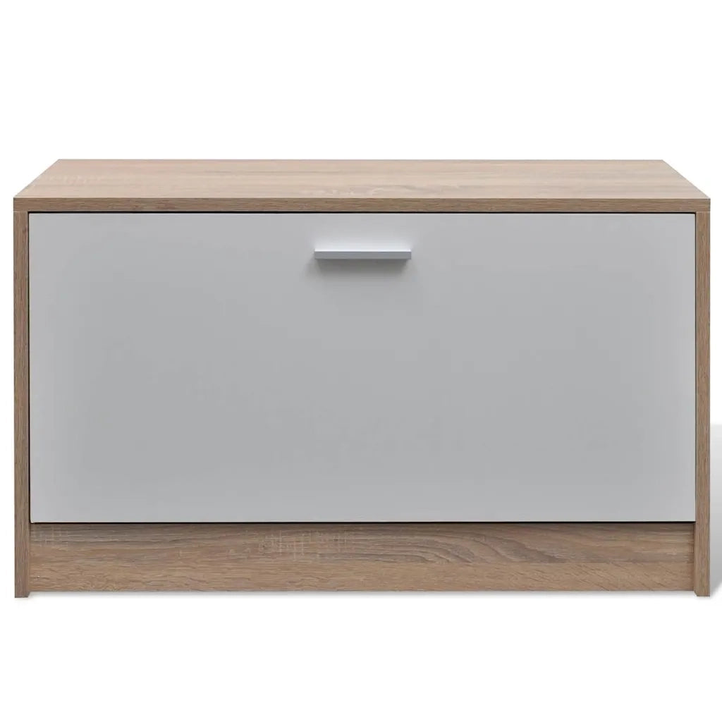 Scarpiera in Legno Set 3 in 1 Rovere e Bianco cod mxl 51156