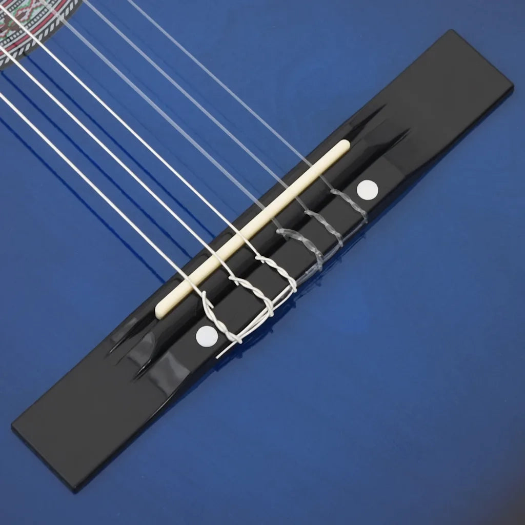 Chitarra Classica Cutaway Western 6 Corde 38" Blu Ombreggiato     cod mxl 75258