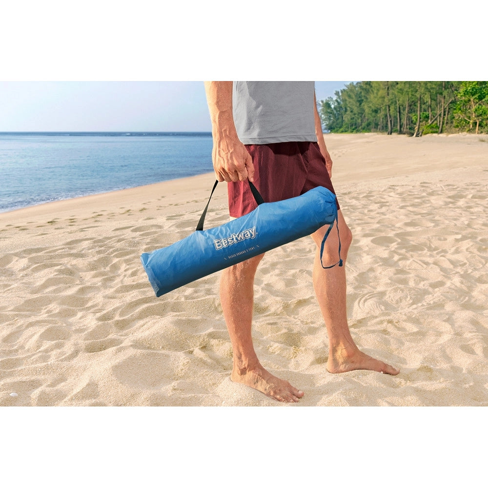 Trade Shop - Tenda Da Spiaggia Ground Beach Giacca A Vento Per 2 Persone 220x120x95cm 68105 -