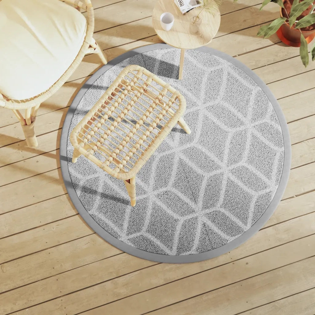 Tappeto da Esterno ARAKIL Grigio ?120 cm in PP CFW3939557