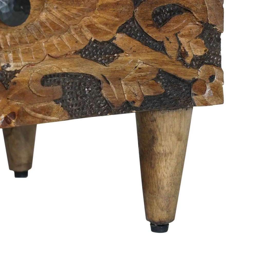 Comodino | Armadio da Notte | Mobiletto da notte con cassetto Marrone 40 x 33,5 x 46 cm