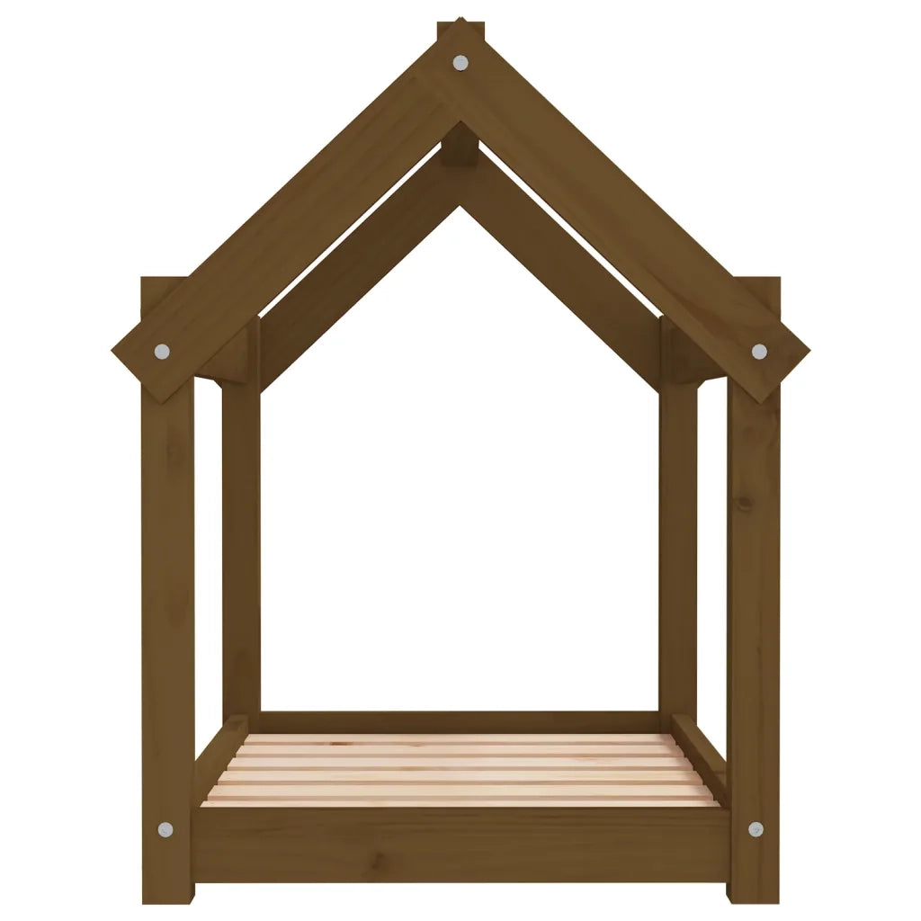 Cuccia per Cani Ambra 71x55x70 cm in Legno Massello di Pino 822205